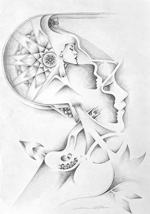 Inside Out of Mind - Graphite drawing made by Daniel Wulff Petersen